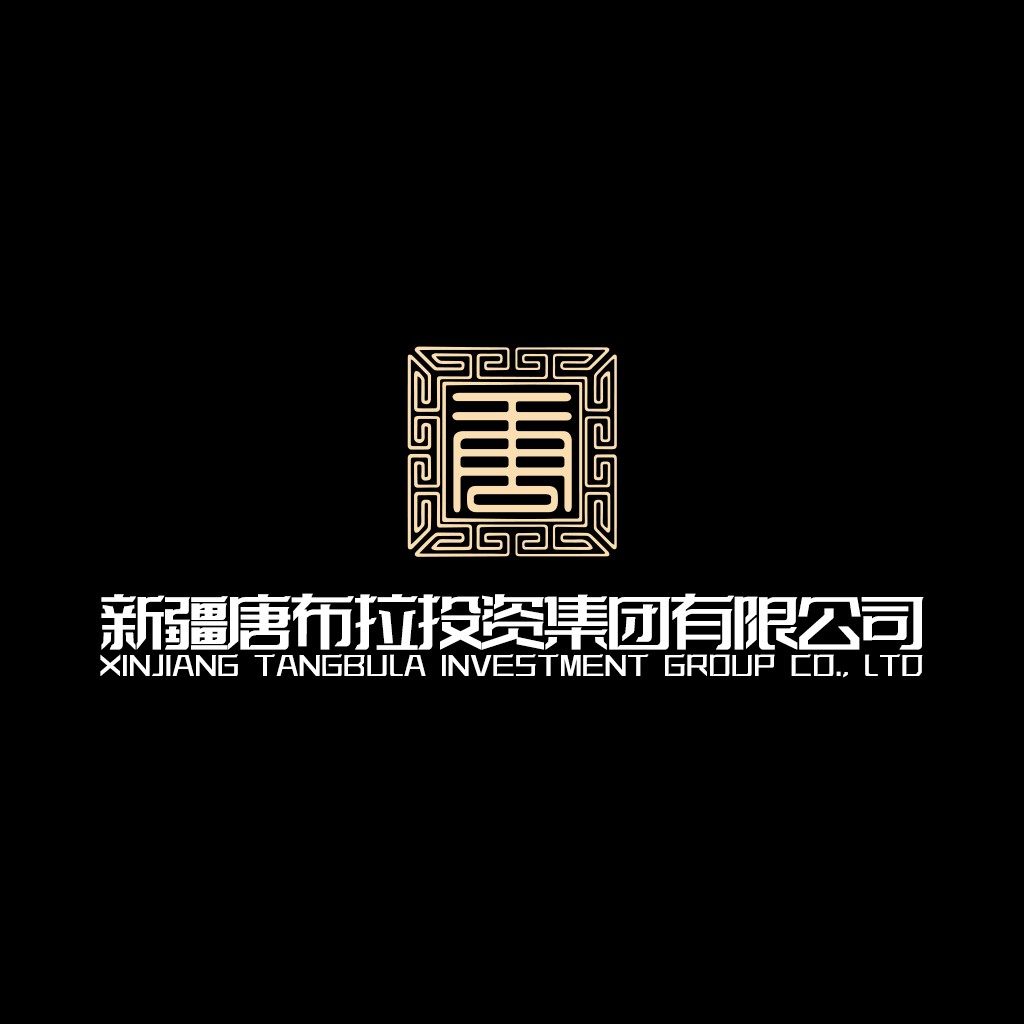 简约大方的金色方框logo设计