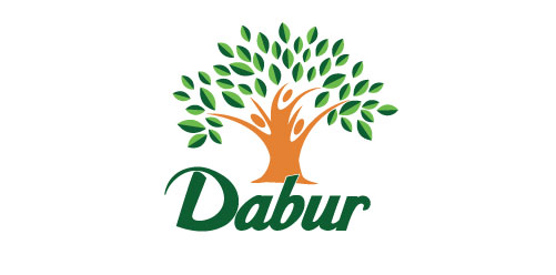 Dabur Logo设计:绿色树形品牌标志