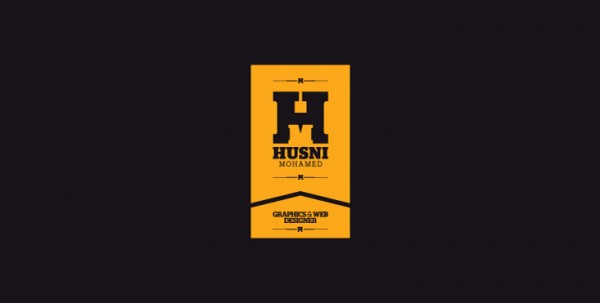 简约大气的Husni Mohamed Logo设计
