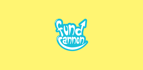 卡通风格的'Fund Cannon'品牌logo设计