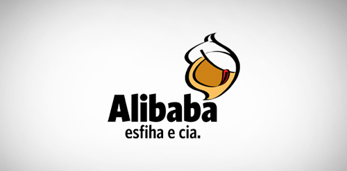 Alibaba esfiha e cia. logo设计