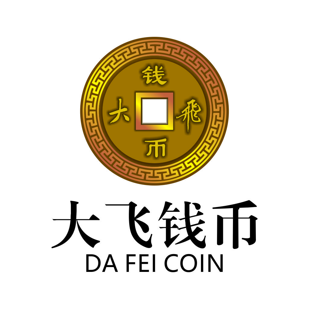 大飞飞钱钱钱币logo设计