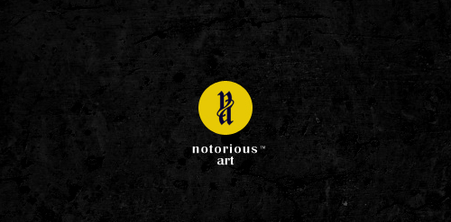简约艺术风格的Notorious Art Logo设计
