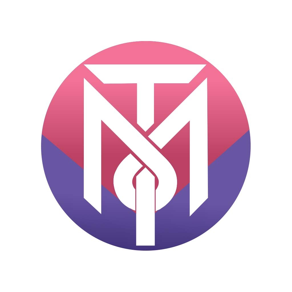 简约现代风格的'M'字母logo设计