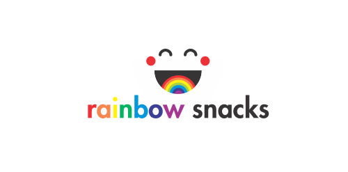 彩虹零食logo设计:色彩缤纷的视觉盛宴