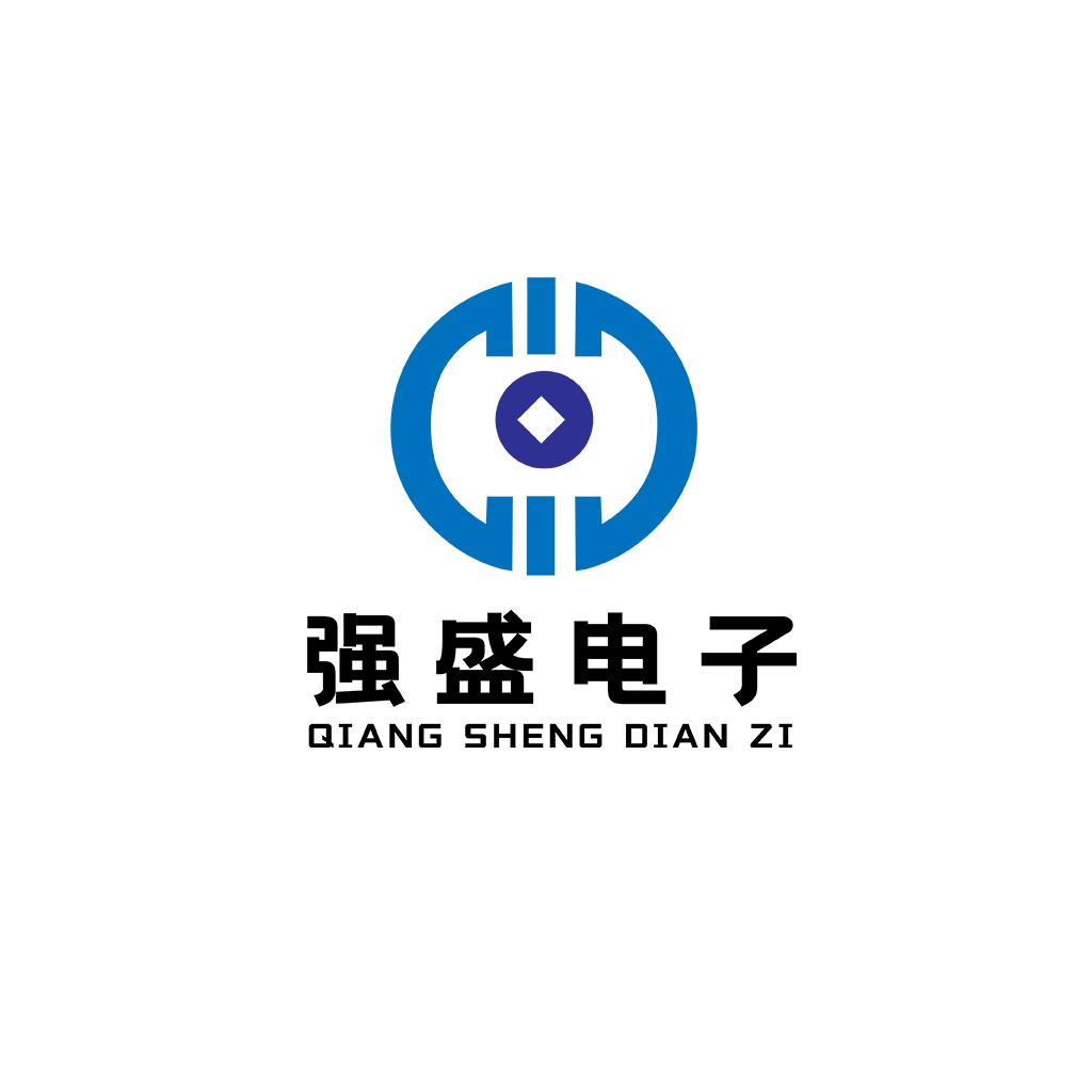 强盛电子logo设计:科技感与现代感的完美结合