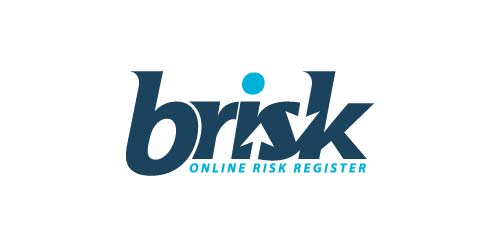 Brisk Online Risk Register Logo Design