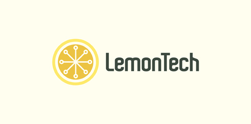 柠檬科技logo设计:简约科技感标识