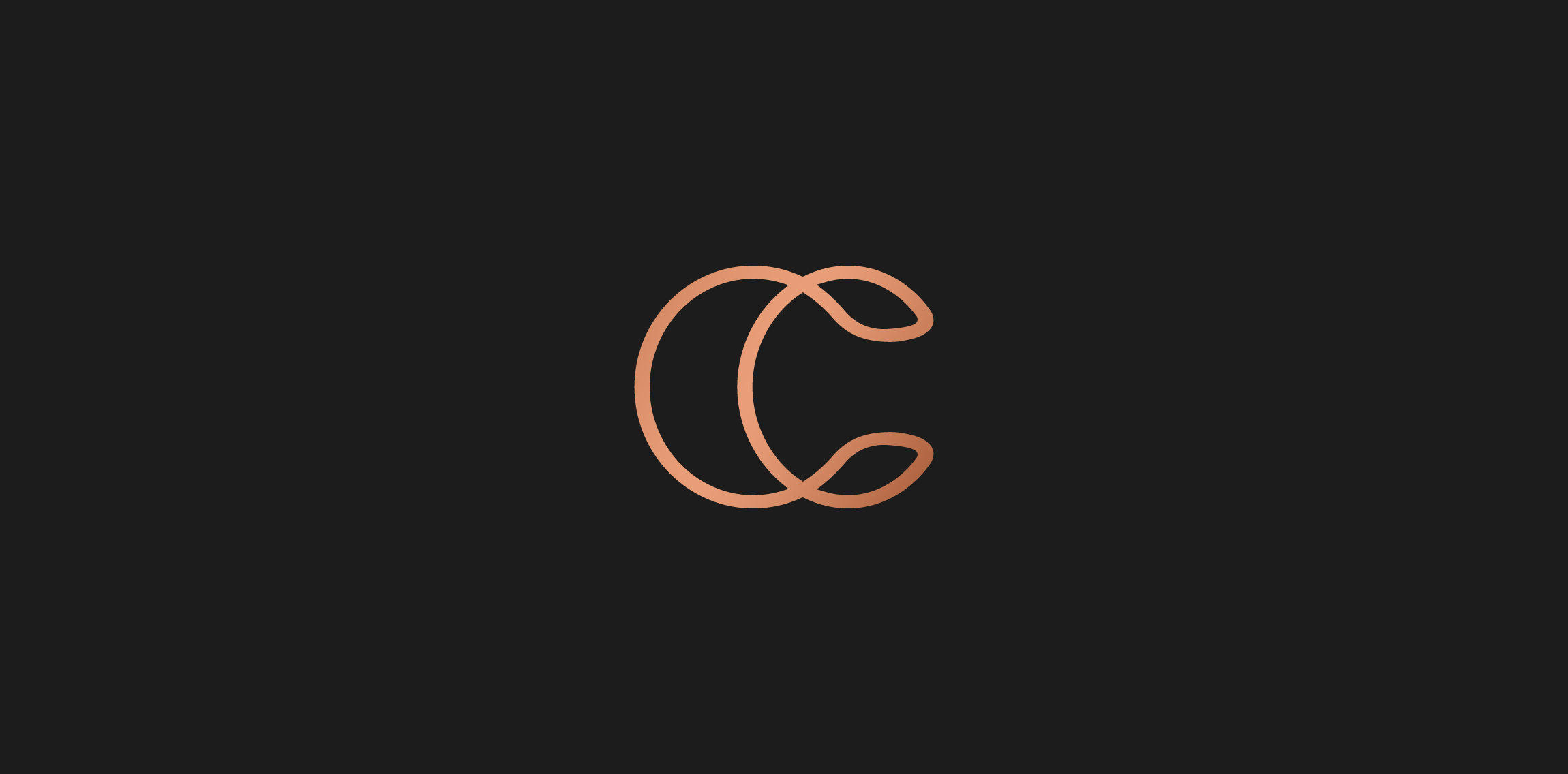 简约优雅的C字母logo设计