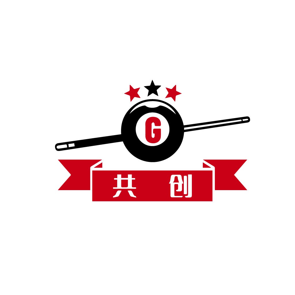 创意品牌logo设计:红色与黑色的完美结合