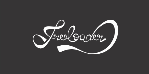 Freeloader Logo设计:现代书法风格