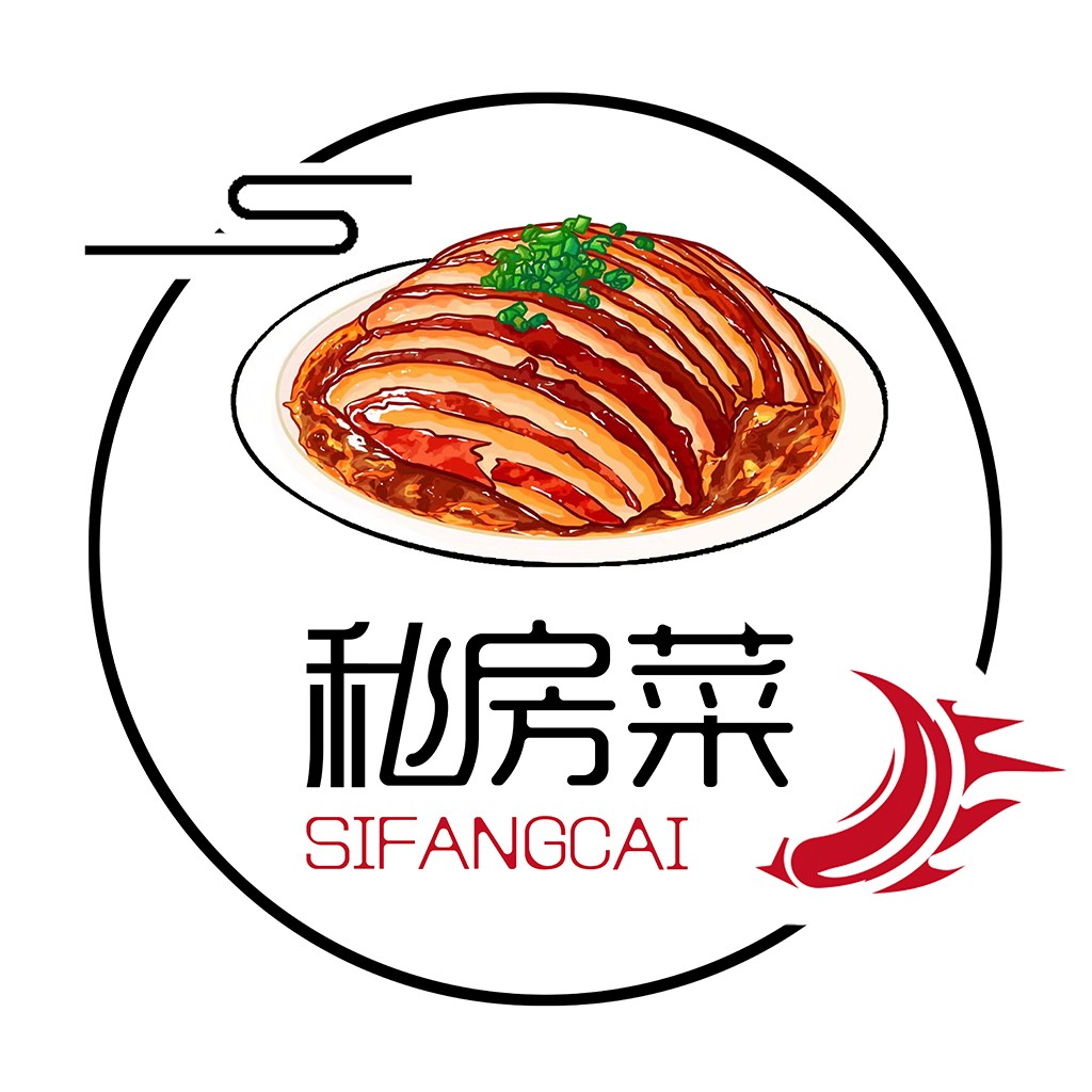 秘房菜菜Logo设计