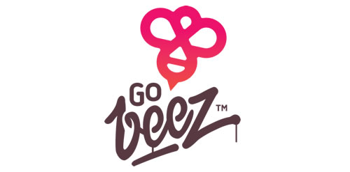 Go Beez logo设计:创意蜜蜂图标