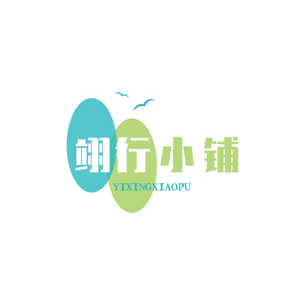 简约风格的logo设计:绿色与蓝色的和谐搭配