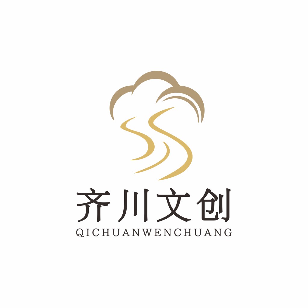 齐川文创logo设计:简约大气的视觉标识
