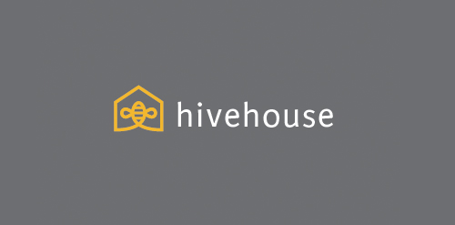 简约蜂巢房logo设计