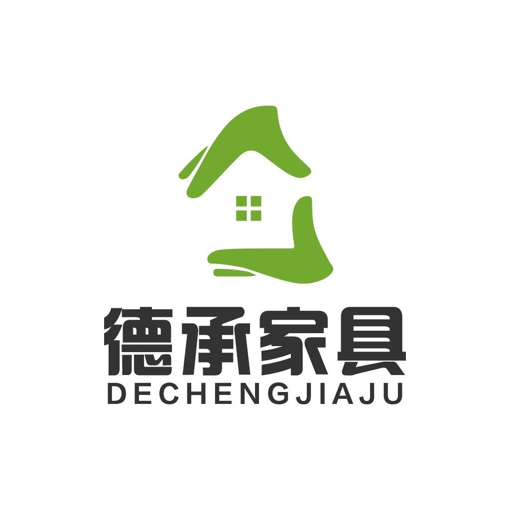 简约绿色房屋logo设计