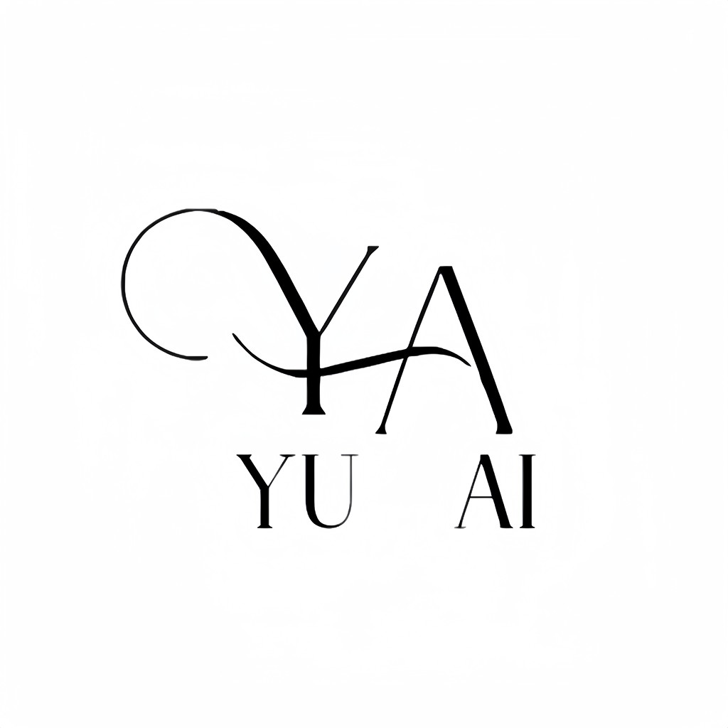 简约优雅的YU AI Logo设计