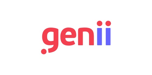 简洁现代的geniiii logo设计