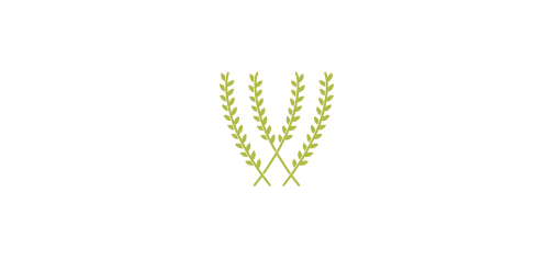 简洁自然风logo设计