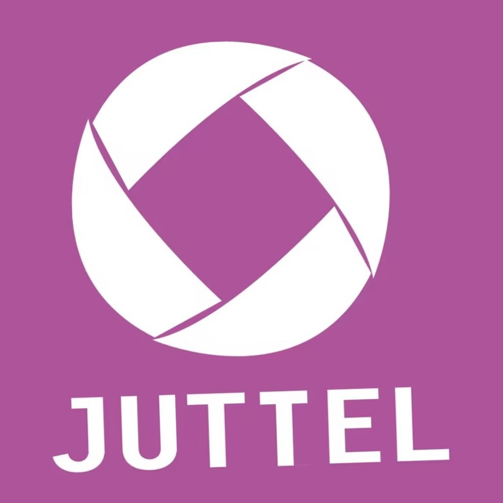 JUTTEL logo设计:简洁现代的科技品牌标识