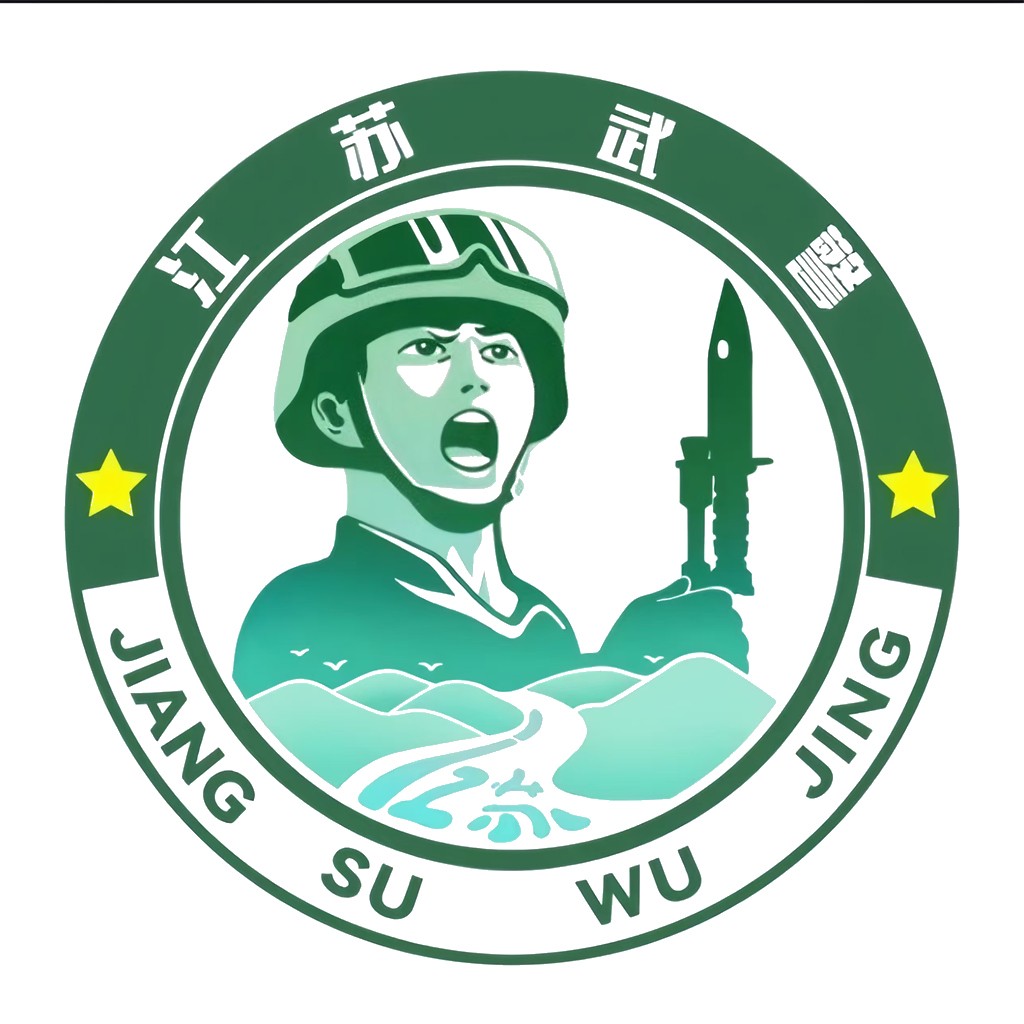 军旅风logo设计:绿色军帽与导弹的结合