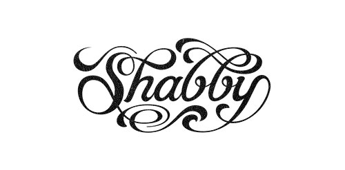 复古风手写体Shabby logo设计