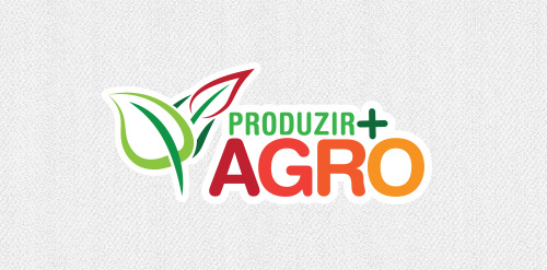 农业产品logo设计:绿色植物元素