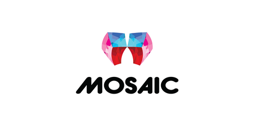 Mosaicic Logo设计：创意几何图形