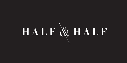 简约时尚的Half & Half品牌logo设计