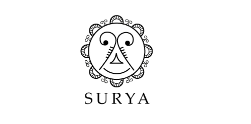 SURYA logo设计:太阳主题创意标识