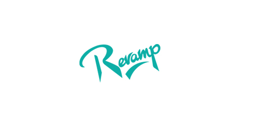 Revamp logo设计:现代简洁字体标识