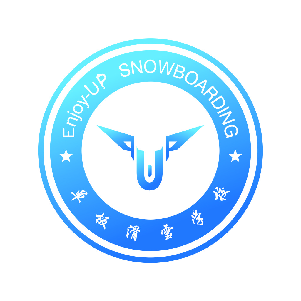 Enjoy-Up Snowboarding Logo Design