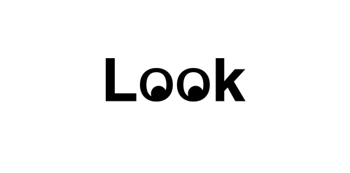 简约风格Look标志设计