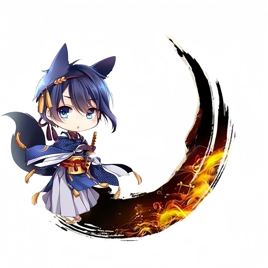 动漫风格角色logo设计