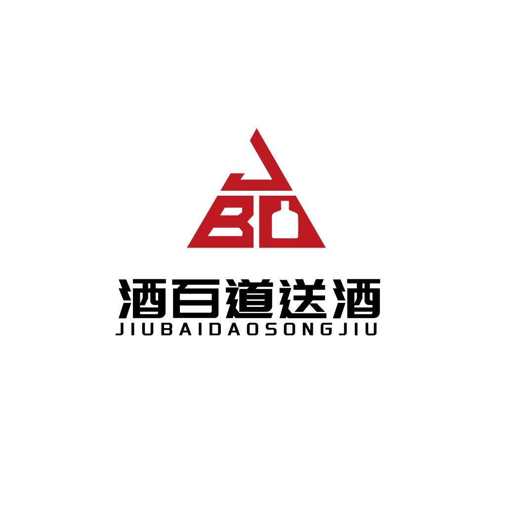酒百百道送送酒logo设计
