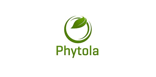 Phytola logo设计：绿色植物标志