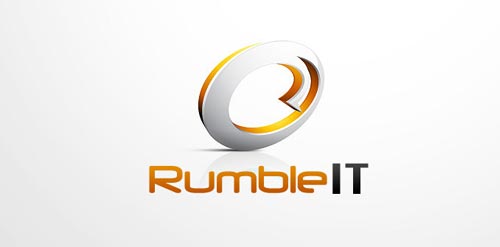 RumbleIT logo设计:现代科技感标识