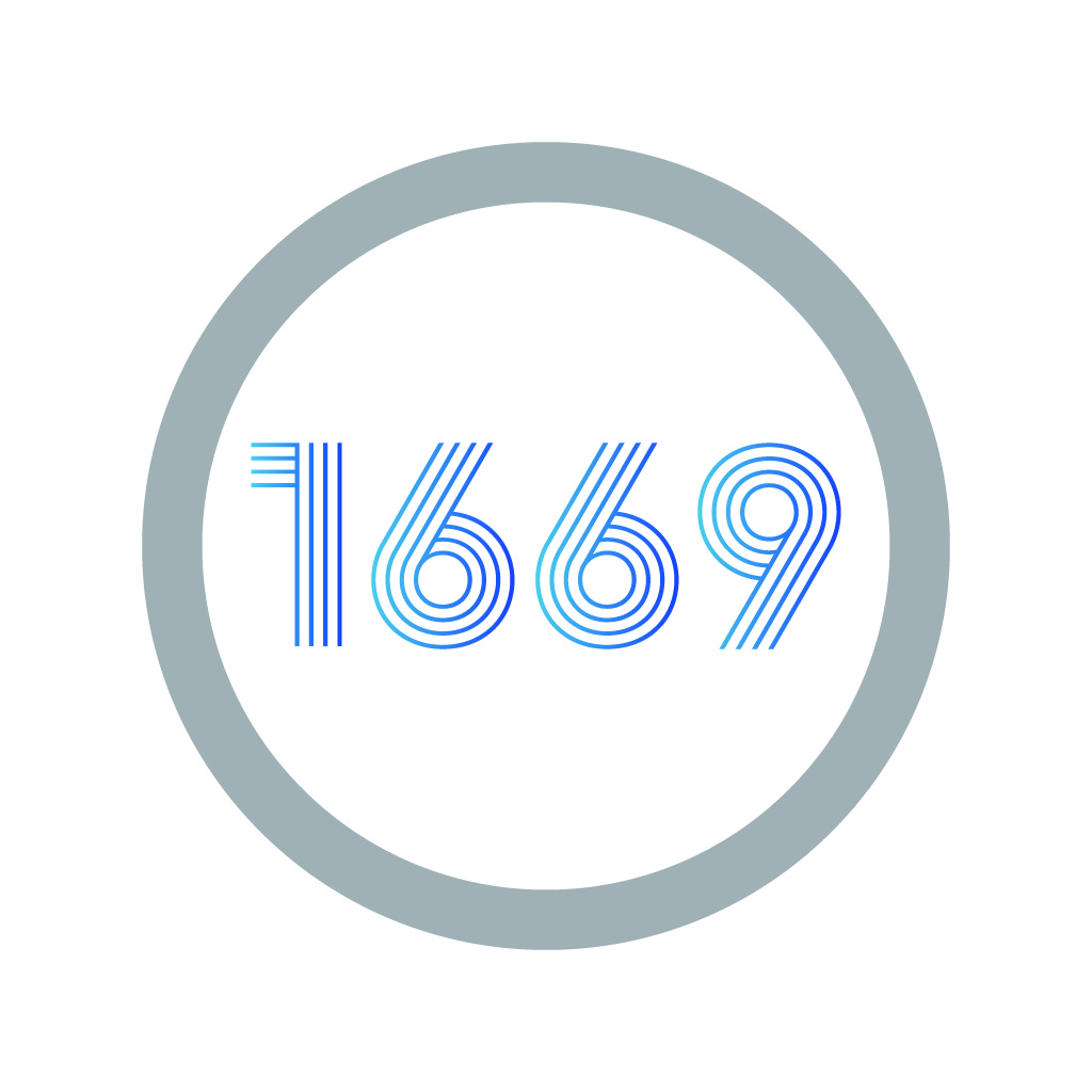 简约数字1669 logo设计