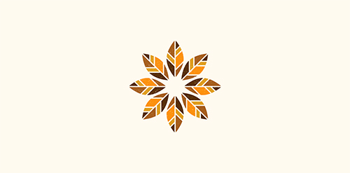 秋叶图案logo设计
