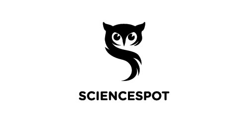 科学之光:简洁猫头鹰logo设计