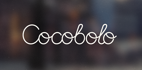 简约风Cocobolo字体logo设计