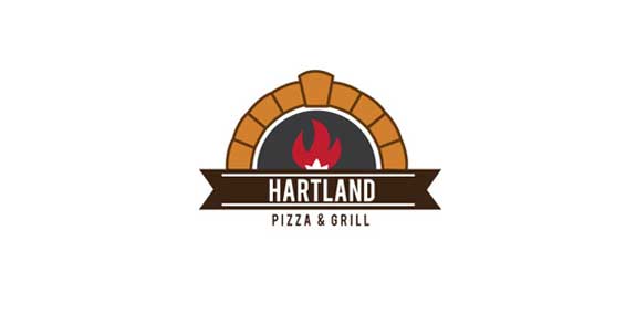 Hartland Pizza & Grill Logo Design