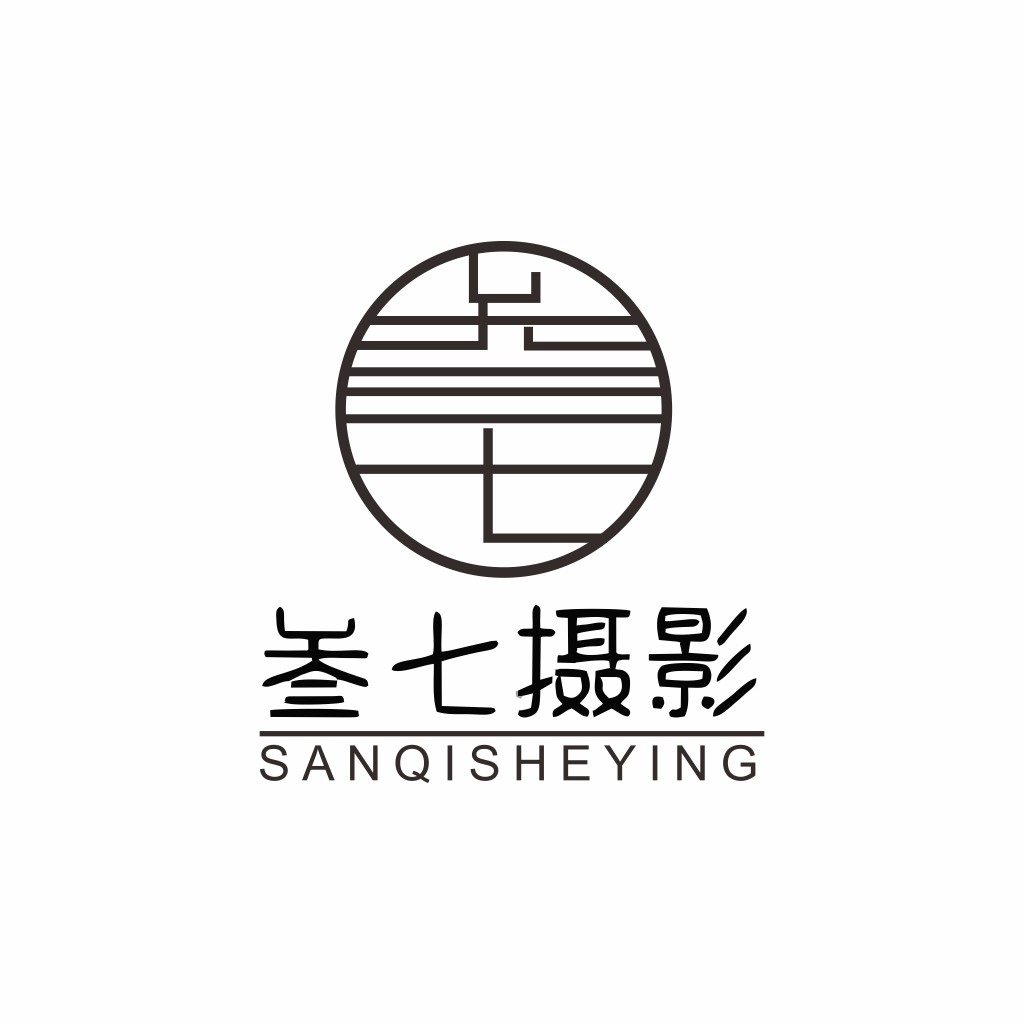 简约线条艺术摄影logo设计