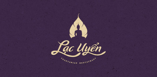 素食餐厅Logo设计:Lạc Uyển
