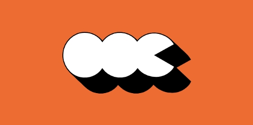 简洁现代的云朵形状logo设计