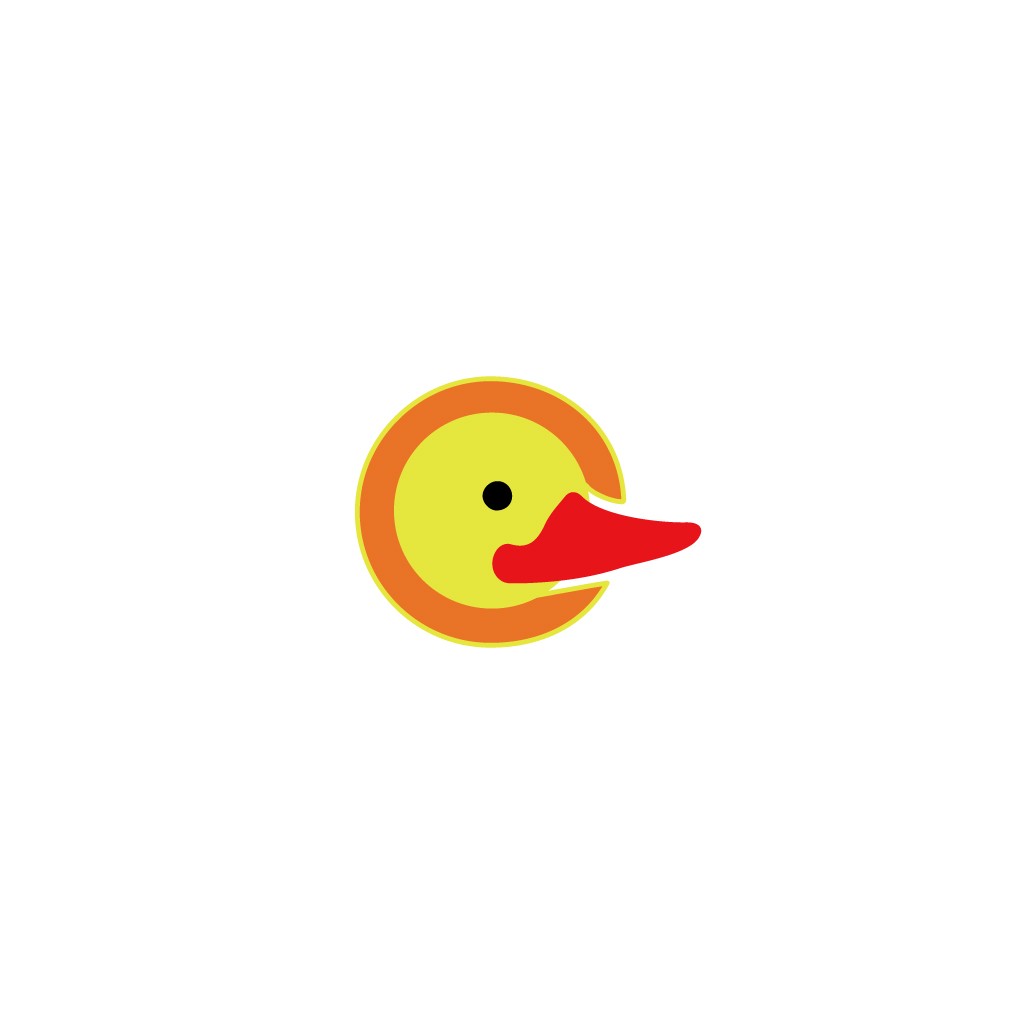 卡通鸭子logo设计