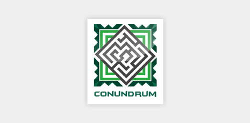 迷宫主题的Conundrum Logo设计
