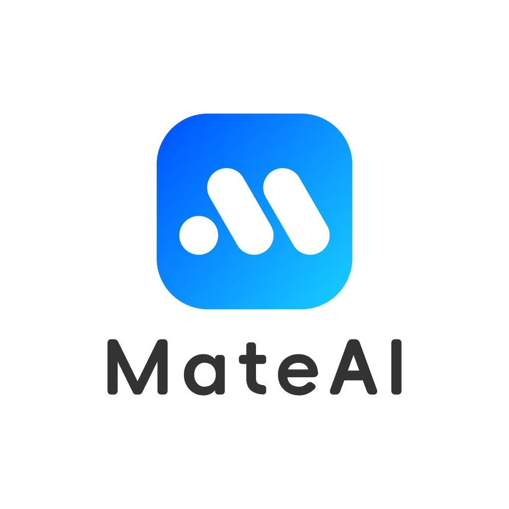 简洁现代的MateAI Logo设计