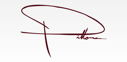 简约优雅的签名式logo设计